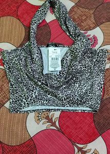 Leopard Print Halter Top