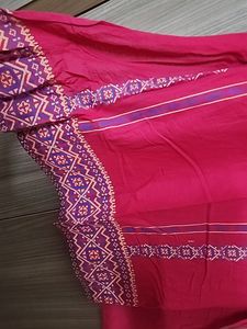 Rose Pink Cotton  Kurta
