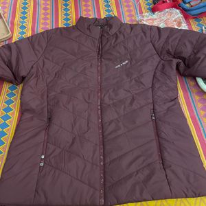 Women's Quilted Maroon Jacket