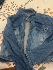 jeans crop style jacket