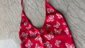 Charming Butterfly Print Mini Dress