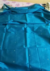 Saree - Blue &amp; White(New)