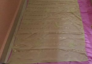 Pink rajputi dress material with blouse piece