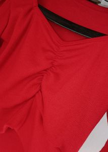 (Swap Avail.)Red Crop Top