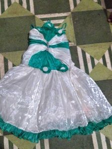 Stunning Green & White Lehenga Choli