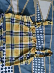 Plaid Crop Top &amp; Skirt Set