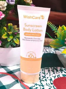 WishCare Sunscreen Body Lotion SPF50, In-Vivo Test