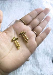 Anti-Tarnish Bow Drop Earrings