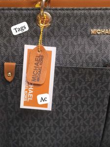 Michael Kors Denim Blue Pocket Tote Bag