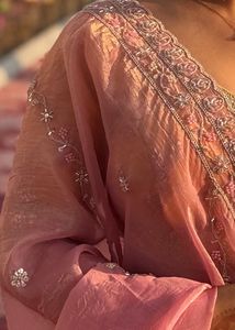 Yellow &amp; Pink Embellished Lehenga Set