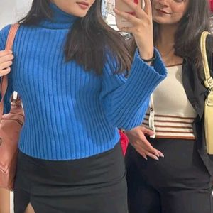 Ribbed Turtleneck Sweater savana aesthetic Pi