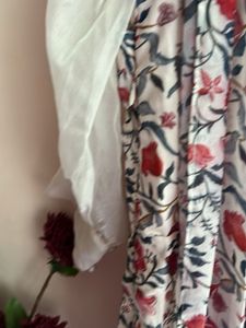Floral Print Ethnic Gown