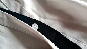 Chic White &amp; Black Trim shirt