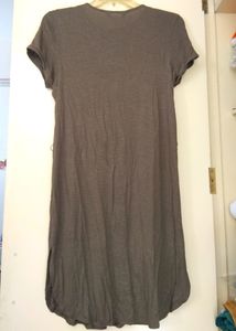 Mark's &amp; Spencer Olive Green Tunic Dress With Belt