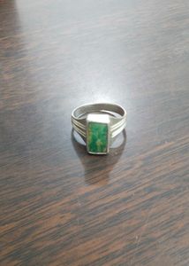 Natural Turquoise Gemstone Silver Ring
