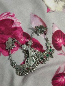 elegant oxidised ethenic earrings