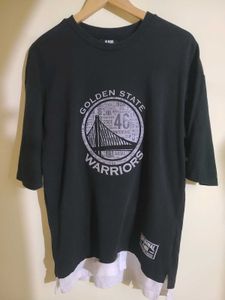 Official NBA Golden State Warriors layered-hem gra