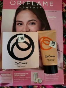 Oriflame OnColour Face Powder &glow  peach Perfect