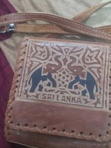 new unused Handmade Leather Sling Bag wit