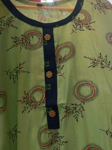 Light Green Printed Kurta