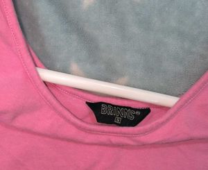 Pink Sleeveless Tank Top