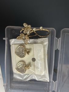 Charming Heart &amp; Butterfly Earrings Set