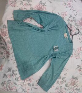 Trendy Textured Long Sleeve Top