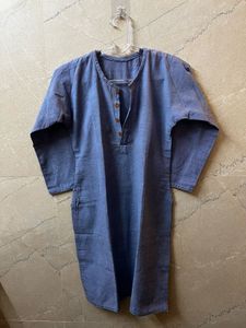Blue Cotton Kurta