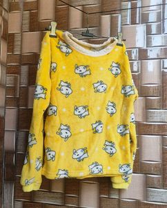 Cute Yellow Cartoon Sweatshirt