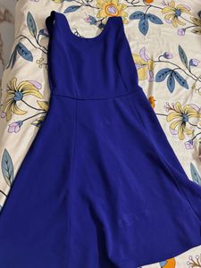 Vibrant Blue Fit & Flare Dress