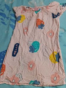 Cute Strawberry Pajama Dress
