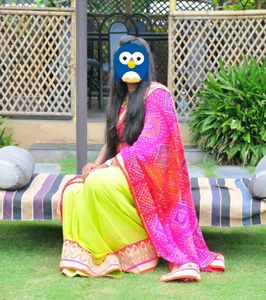 Pure Bandhani Saree