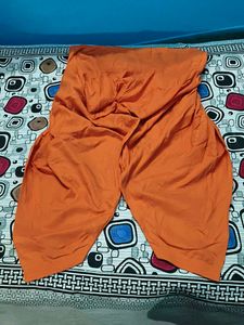 Orange Embroidered Kurta  Salwar Set