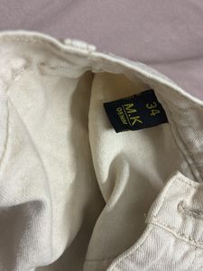 Cream Cargo Pants