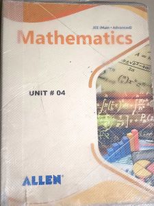 Allen Mathematics JEE (Main Advanced) Unit #04