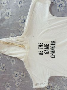 White "Be the Game Changer" Hoodie