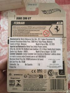 HOTWHEELS FERRARI DINO 206 GT