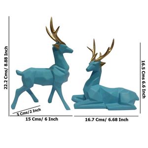 Deer Statue Showpiece Set Of 2