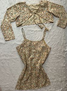Desi Vintage corset back Kurti