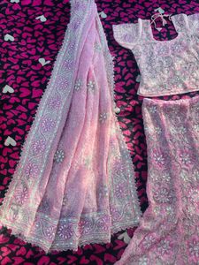 Pink Embroidered Y2k lehenga
