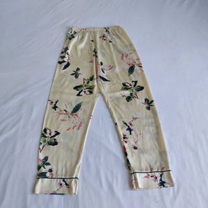 Floral Satin-silk Pajama Pants 🌼🪻