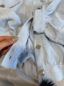 Light Blue Corduroy Jacket