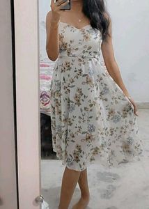 white floral dress