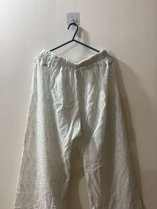 Elegant White Chikankari Palazzos