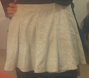 Gray A-Line Skirt