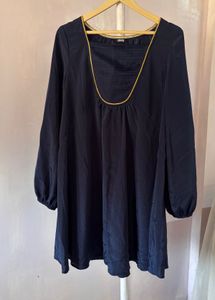 ASOS Royal blue Dress with Gold Trim