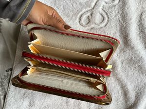 Red Geometric Wallet