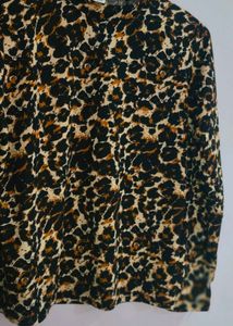 leopard Print Long Sleeve Top
