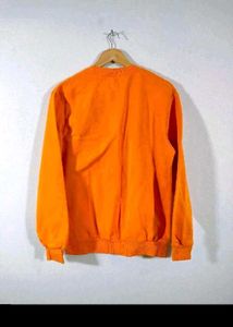 Vibrant Orange Knit Sweater