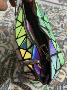 Geometric Prism Clutch Bag